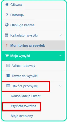 Jak samodzielnie utworzyć etykietę zwrotną?