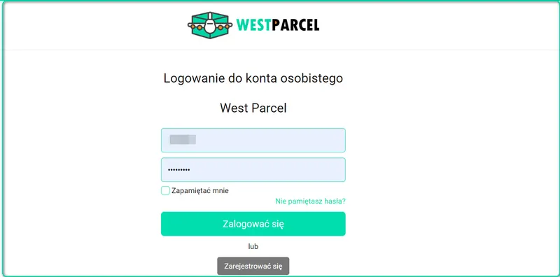 Rejestracja na stronie