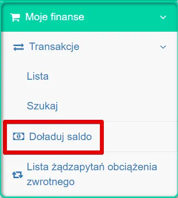 Jak doładować konto do zorganizowania dostawy