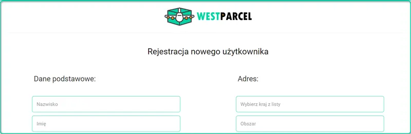 Rejestracja na stronie