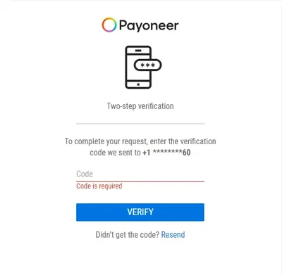 Как пополнить счет с помощью Payoneer