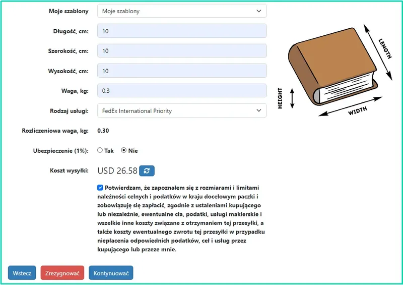Dostawa paczek przez FedEx (FedEx)